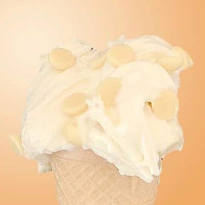 Lody mleczne biała czekolada