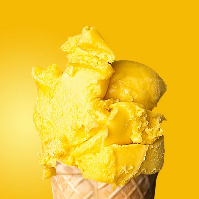 Lody mleczne mango