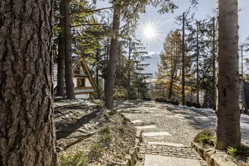 Widok willi w tle Tatry 