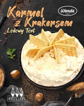 tort lodowy karmmel-krakers