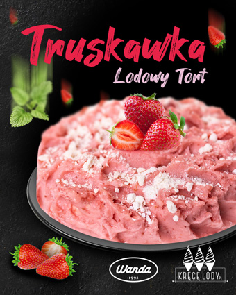 tort lodowy truskawkowy